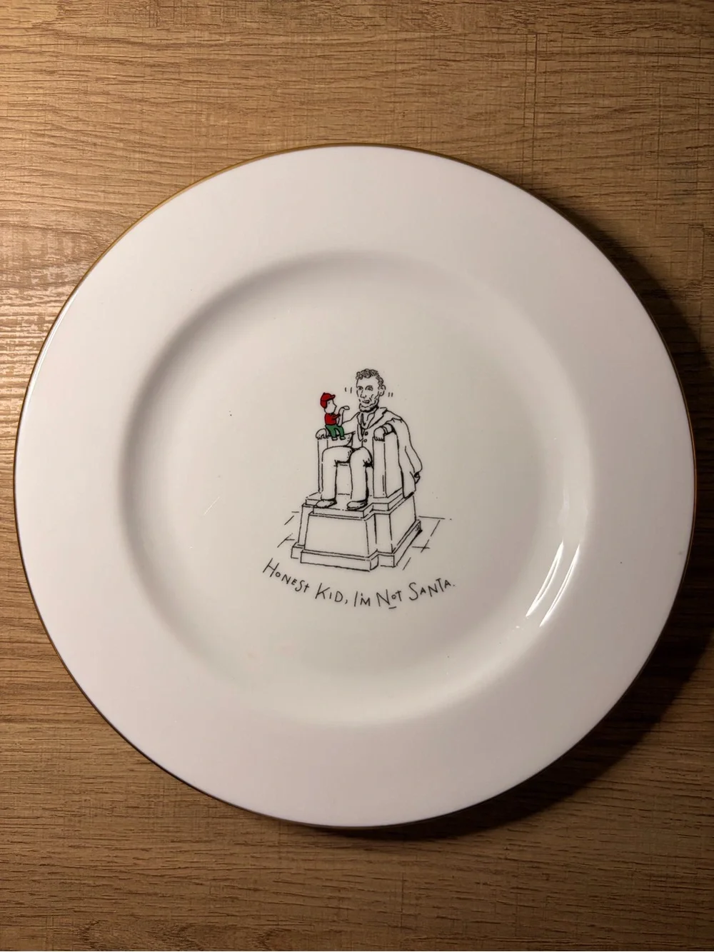 1999 Merry Masterpieces First Edition Christmas Travel Plates Set of 8 Gold